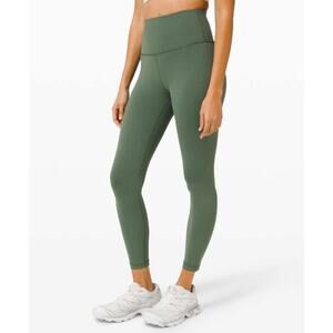 lululemon green high rise wunder train leggings (size 0, 25" inseam)